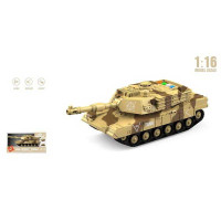 Танк (WY 410 B) інерція, рухлива вежа з тріскачкою, масштаб - 1:16, підсвічування, звукові ефекти