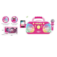 Караоке (5021) підсвічування, мікрофон, Bluetooth, MP3-кабель, USB-кабель, працює від мережі