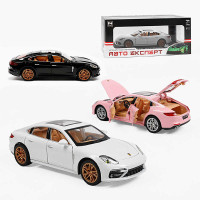 Машинка G 6023-1 (24/2) "Авто Експерт" 4 види, металопласт., світло, звук, масштаб 1:24, інерція, двері, капот, багажник відчиняються, в коробці, МІКС