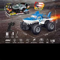 Машина на радіокеруванні (ZJ 238-86 a) 2 кольори, акумулятор 3.7 v, пульт, масштаб 1:16, підсвічування, парогенератор, гумові шини, в коробці