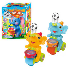 Чарівний (Слоник 24049) wtoys, 2 кольори, озвучування українською мовою, підсвічування, пісні, колесо вільн. ходу, тримає м’яч у пов. в коробці