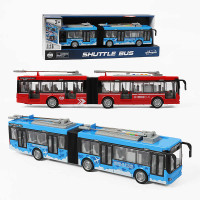 Тролейбус WY 915 AB (18) звук, підсвітка, механічне відкриття дверей, масштаб 1:16, гумові колеса, інерція, в коробці