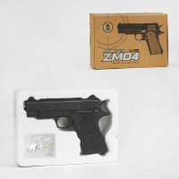 Пістолет (ZM 04 25026) металевий, на пульках, в коробці