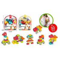 Конструктор (HC 089) g-01 2 види, 30 деталей, мякий пластик, в сумці