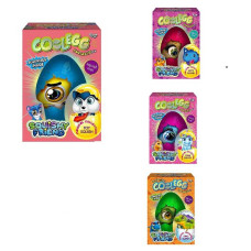 Креативна творчість Danko Toys Cool Egg (CE-01-01,02,03,04,05) 5 видів, кінетичний пісок, орбізи, тісто, сніг, сквіш