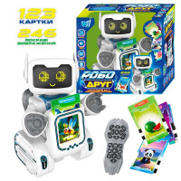 Робот-картридер на радіокеруванні WToys РобоДруг (89610) українське озвучування, 123 картки, 246 зображень, казки, пісні, історії, сенсорна кнопка