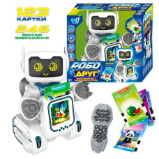 Робот-картридер на радіокеруванні WToys РобоДруг (89610) українське озвучування, 123 картки, 246 зображень, казки, пісні, історії, сенсорна кнопка