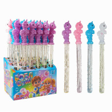 Мильні  бульбашки Wtoys Єдиноріг (lk 80622) ціна за 24 штуки В блоці, , висота 36см, в коробці