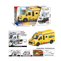 Машинка (YW 8088 F) інкасаторська машина, мелодія, звукові ефекти, підсвічування, інерція, рухомі деталі, викрутка, насадки