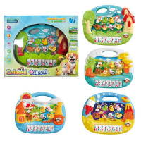Музичне піаніно "Співочі друзі" 97980 (36/2) “WToys”, ОЗВУЧ. УКР. МОВОЮ, світло, віршики, 8 пісень, 8 казок, цифри, ноти, в коробці