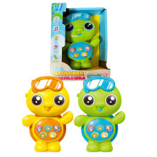 Музична іграшка “Черепашка розвивашка” 26840 (72/2)  “WToys”, ОЗВУЧУВАННЯ УКРАЇНСЬКОЮ МОВОЮ, 8 казок, 10 пісень, віршики, тварини, в коробці
