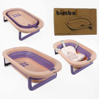 Ванна (BM-30011) Bimbo, 79х47х21 см, розкладна, клапан зливу, розкладні ніжки, електронний датчик температури, матрац, в коробці