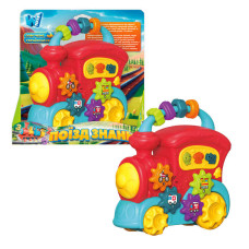 Гра Поїзд знань Wtoys (49454)  озвучування українською мовою, намистини, ноти, казки, слова, цифри, пісні, цікаві факти, підсвіч, в коробці