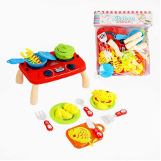 Кухонний набір My Lyttle chef (7707-13) плитка, продукти, посуд, в пакеті
