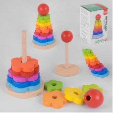 Дерев'яна пірамідка Fun Game (50046)