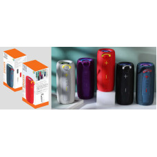 Колонка C 77907 (40) 5 кольорів, Bluetooth V 5.3, світло, мікрофон, підтримка TF, TWS, роз’єми AUX, type-С, USB, вбуд. акум. 3,7V, в коробці, МІКС