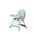Стільчик для годування Kidoro One (ST-6540) Green, з екошкіри на колесах