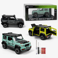 Машинка N-3905-82 (24) 4 кольори, "Авто Експерт", металоплас., пара, 1:24, світло, звук, інерція, відчиняються двері, багажник, капот, в коробці, МІКС
