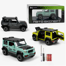 Машинка N-3905-82 (24) 4 кольори, "Авто Експерт", металоплас., пара, 1:24, світло, звук, інерція, відчиняються двері, багажник, капот, в коробці, МІКС