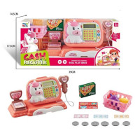 Касовий апарат (KDL 888-51) розмір:26х12.5х15 см, сканер, калькулятор, висувний ящик, ваги, підсвічування, звук, купюри, в коробці