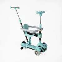 Самокат 5в1 "Skyper" BT-12240 (4) колеса PU125х40мм зі світлом, укр озвучування та підсвічування платформи,с ДОП. КОЛЕСАМИ, захисний бампер, в коробці
