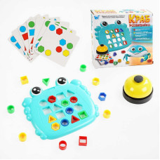Логічна гра WToys Краб розвивайко (368-13) карти, 2 основи, дзвінок, геометричні фігури