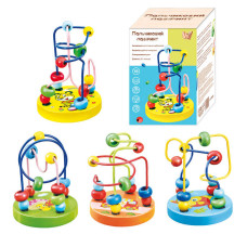 Пальчиковий лабіринт Wtoys (70544) дерев`яний, 4 види, в коробці, видається тільки мікс видів