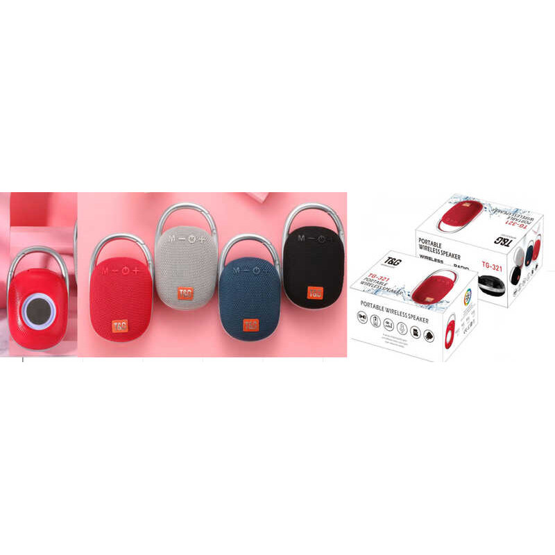 Колонка (C 67914/TG 321) bluetooth, від акумулятора, підсвічування, type c, TF-карта, usb-слот