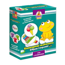 Гра настільна розважальна Crazy Koko Кольорові жабенята (VT8025-06) vladi toys, в коробці