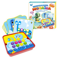 Пізнавальна мозаїка Wtoys (13731) 38 елементів, 12 карток із завданнями, в коробці