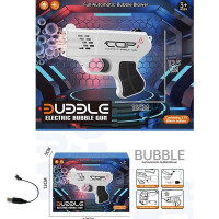 Пістолет з мильними бульбашками (A 9099) акумулятор, USB кабель, автоматичний режим роботи, підсвічування, мильні розчини