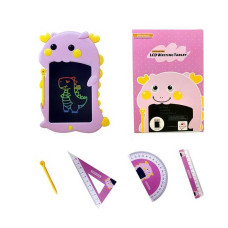 Дошка для малювання (2688 - MC2) lcd - екран, кольоровий малюнок, 2 стилуси, 3 лінійки, в коробці